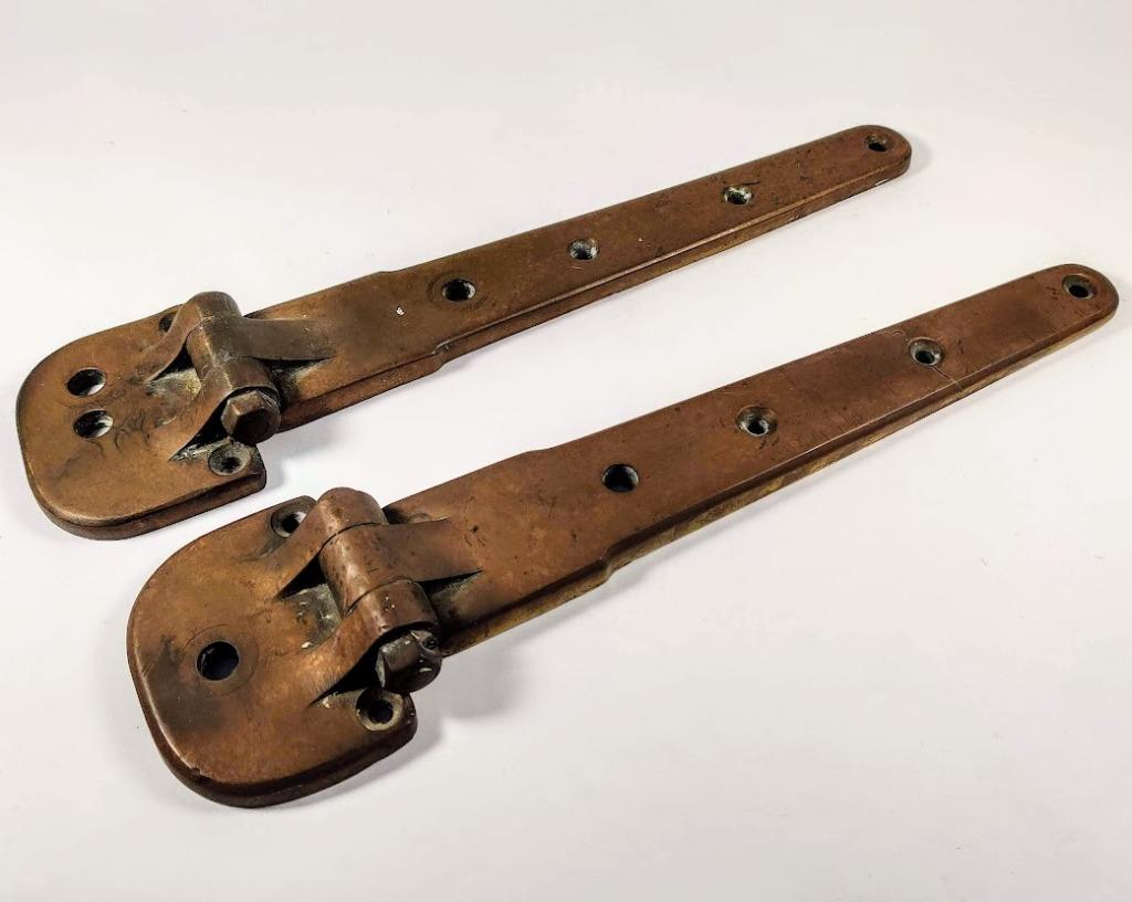 2 Oude kopen scharnieren boot patrijspoort, Ophalen of Verzenden