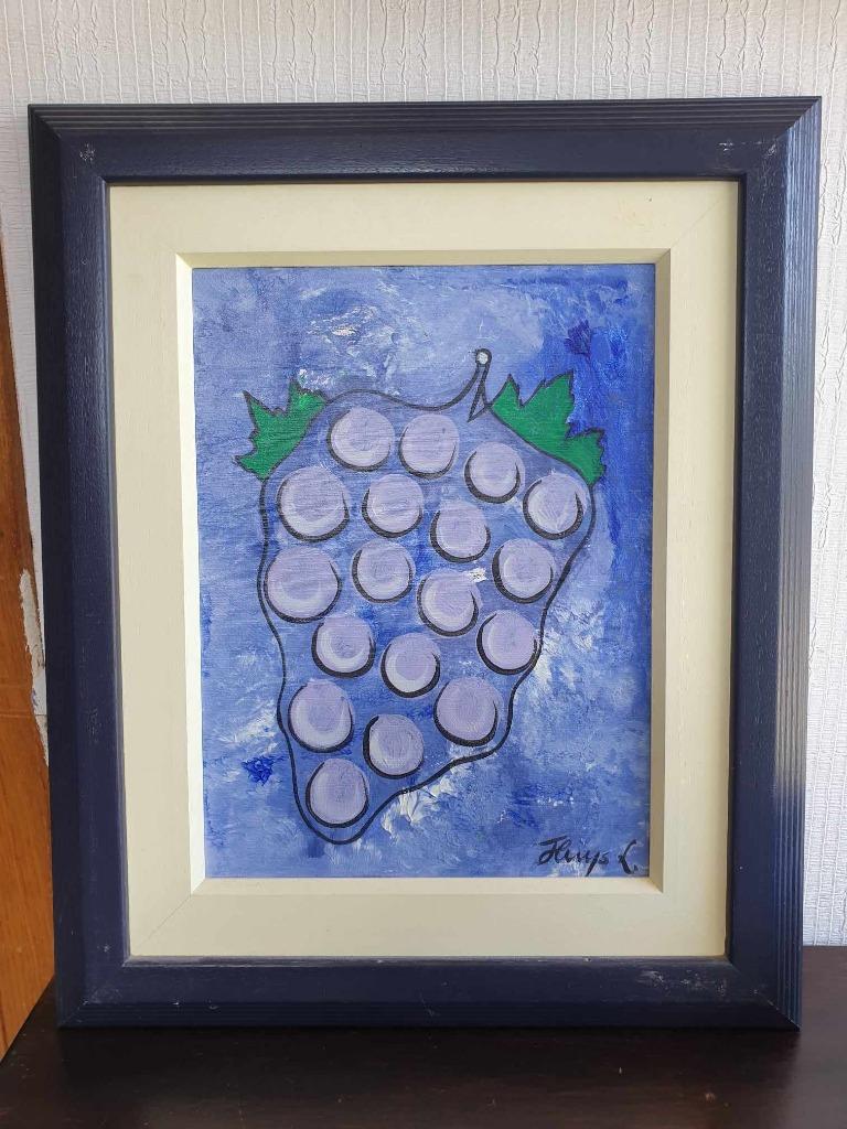 Huys Ludo "druiven" 1995, Antiek en Kunst, Ophalen of Verzenden