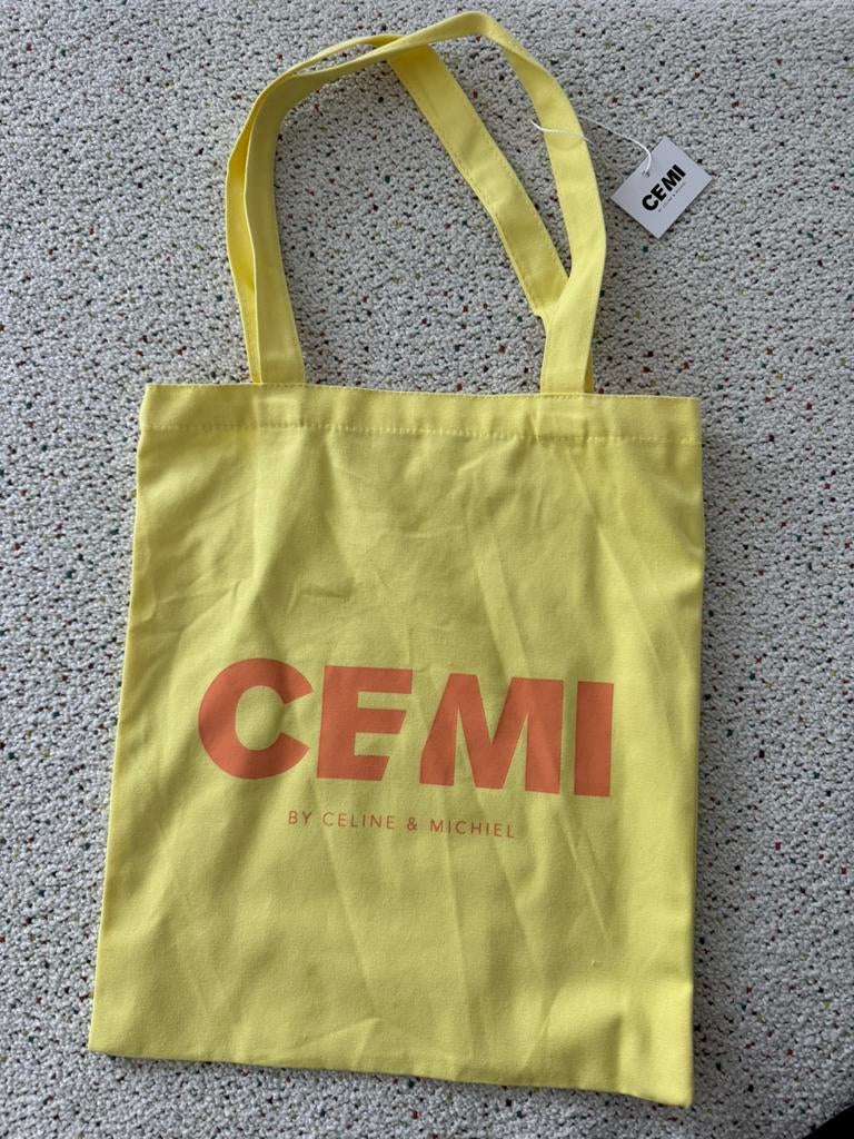 Stoffen tas van CEMI, Ophalen of Verzenden, Nieuw, Geel, Overige merken