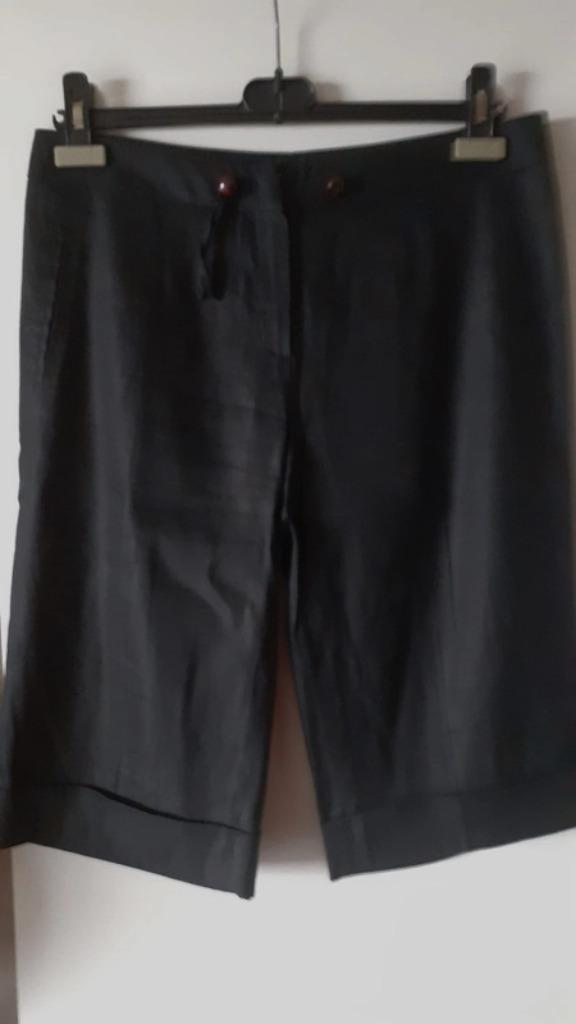 Linnen short Bleu Les Copains, it. 44 - L L / 40 / 12, Kleding | Dames, Maat 38/40 (M), Bleu Les Copains, Verzenden, Zwart