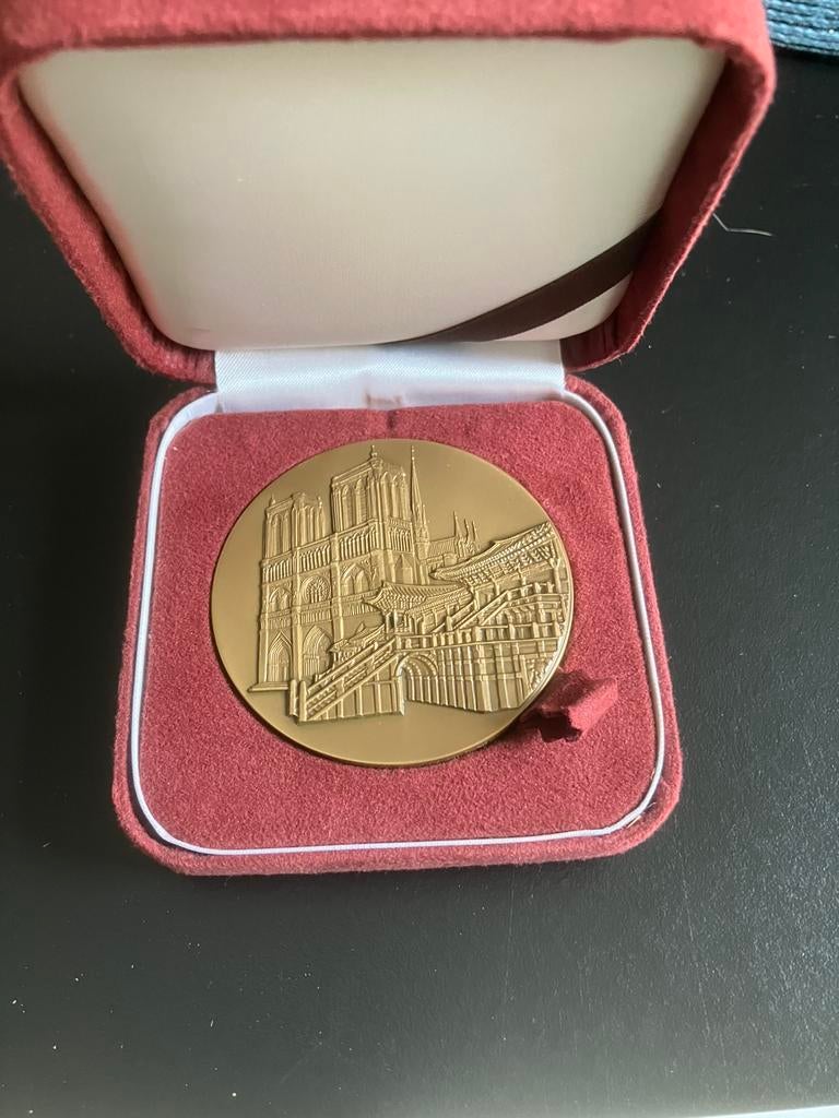 Medaille Politique centenaire relations France - Corée, Ophalen of Verzenden, Brons