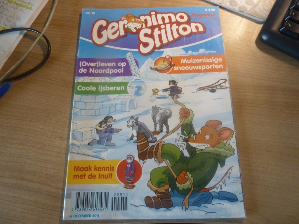 Geronimo Stilton magazine Nr 15, Boeken, Eén stripboek, Ophalen of Verzenden, Zo goed als nieuw