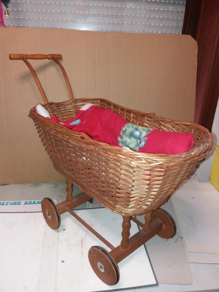 Rieten poppenwagen, Ophalen, Gebruikt, Overige typen