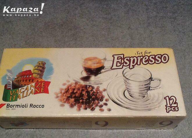 6 Nieuwe espresso tassen en ondertassen, Enlèvement ou Envoi, Neuf