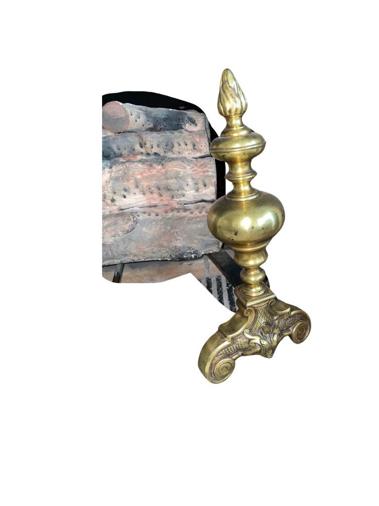 Paire de Chenet en Bronze, Enlèvement, Bronze