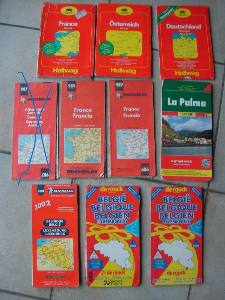 Sélection de cartes routières., Enlèvement ou Envoi, Comme neuf, Carte géographique
