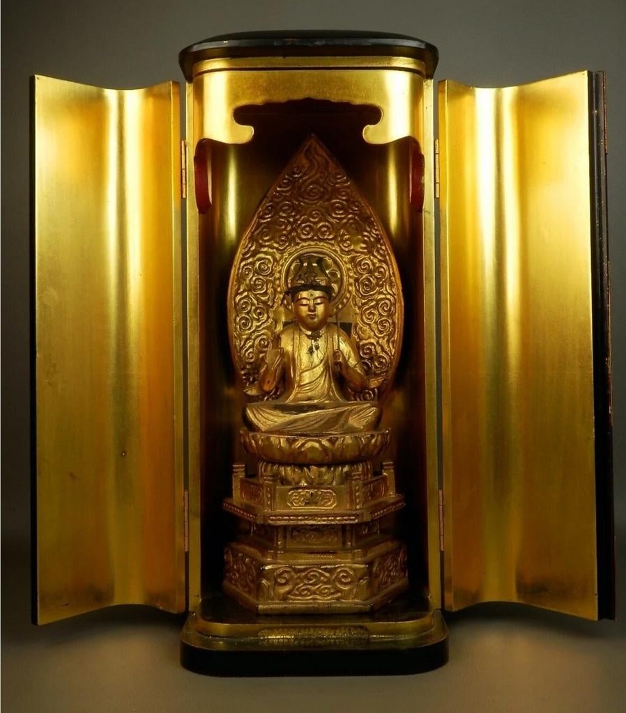 Boeddha Bodhisattva Japanse kanonnen 44.5 cm, Antiek en Kunst, Ophalen of Verzenden
