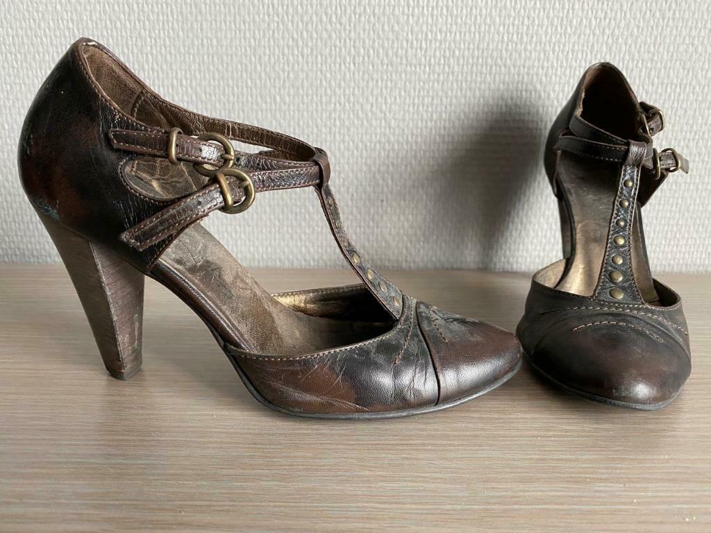 Bruine pumps San Marina maat 35, San Marina, Escarpins, Brun, Porté