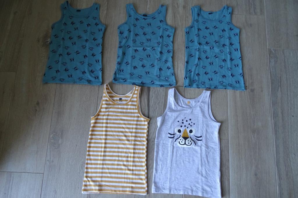 Pakket van 5 onderhemdjes maat 122/128, Ophalen of Verzenden, Gebruikt, Jongen of Meisje, Nacht- of Onderkleding