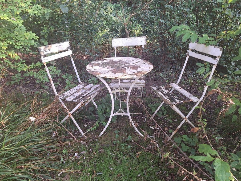 antiek tuinset, Tuin en Terras, Tuinsets en Loungesets, Ophalen of Verzenden, Gebruikt, Tuinset