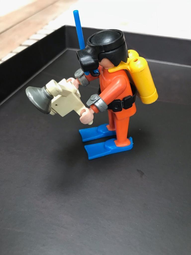 Playmobil vintage set 3901 scuba diver with camera 1985, Kinderen en Baby's, Ophalen of Verzenden, Zo goed als nieuw