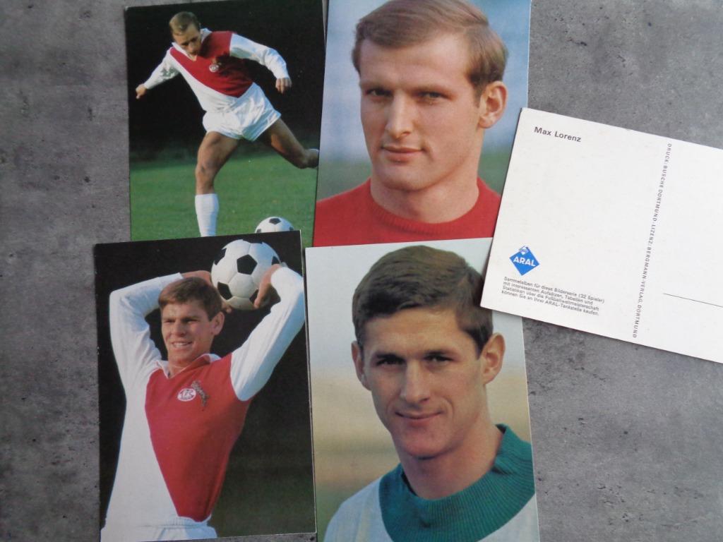 cartes de football ARAL BERGMANN 5X, Enlèvement ou Envoi