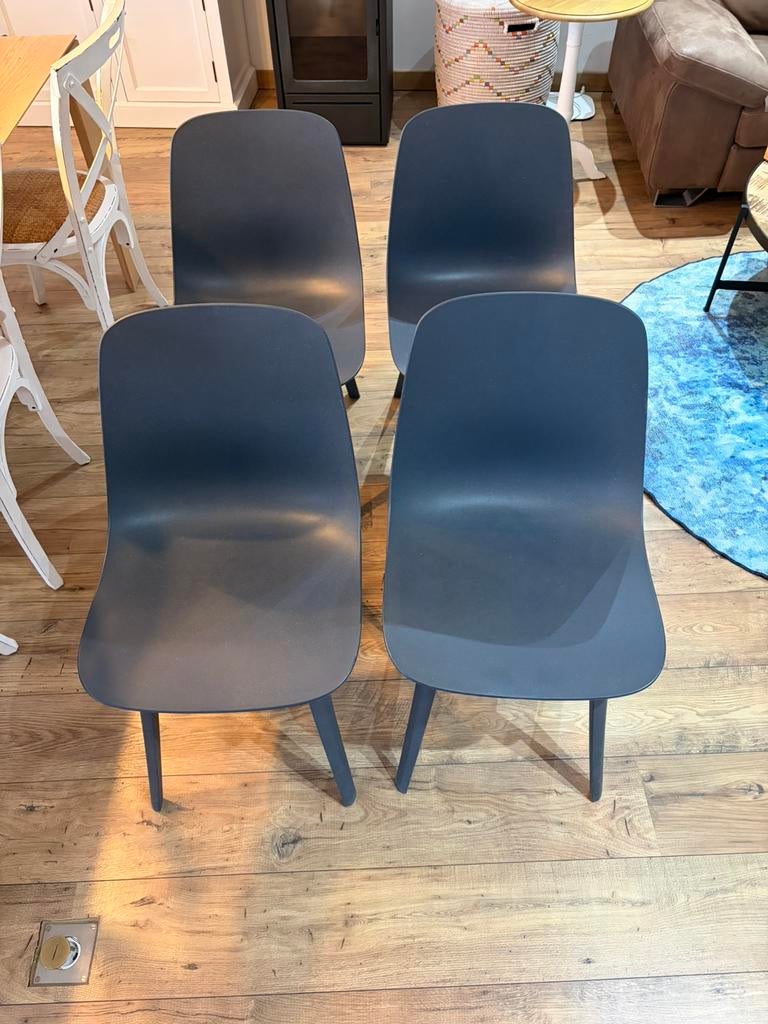 Ikea stoel blauw, Ophalen, Kunststof, Gebruikt, Blauw