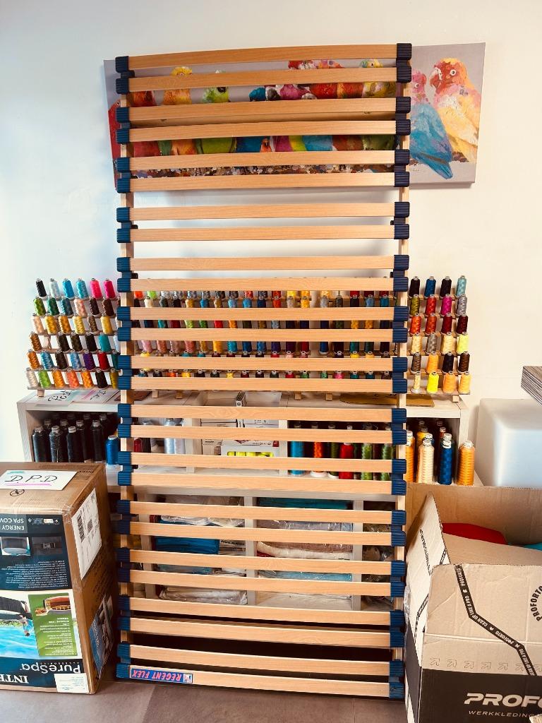 Lattenboden-Lattoflex 1 persoons, Huis en Inrichting, Slaapkamer | Matrassen en Bedbodems, Ophalen, Gebruikt, 90 cm, Eenpersoons
