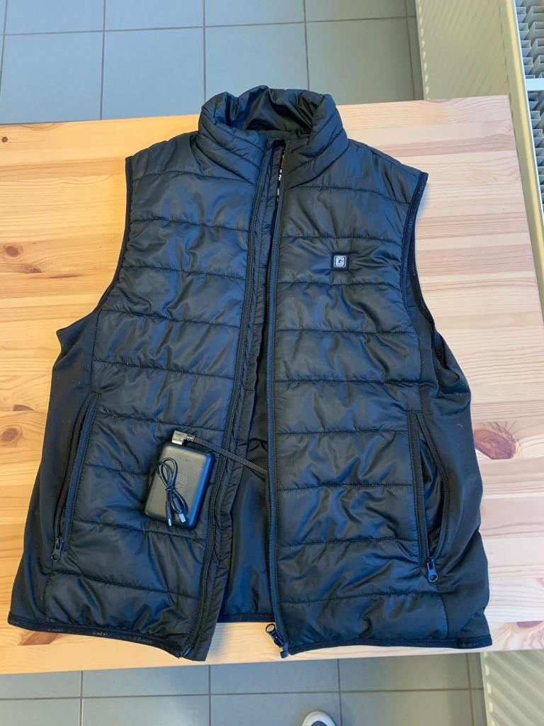 Gilet chauffant sans manches noir, Taille 52/54 (L), Enlèvement, Autres, Porté