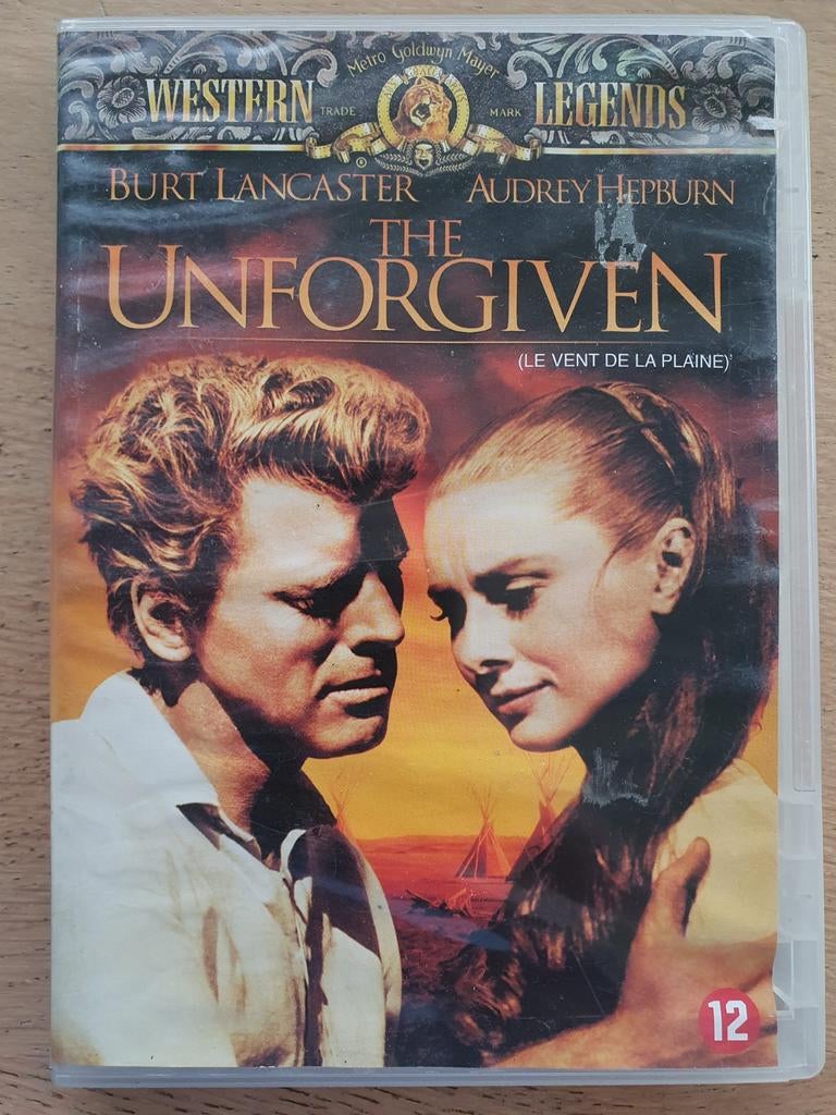 The Unforgiven (Western met B. Lancaster, A. Hepburn), Vanaf 12 jaar, Ophalen of Verzenden, Gebruikt, Actiethriller