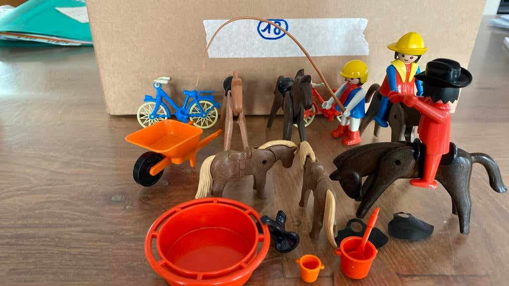 Playmobil paardjes en ventjes en benodigdheden. Zak nr 18, Kinderen en Baby's, Speelgoed | Playmobil, Ophalen, Gebruikt