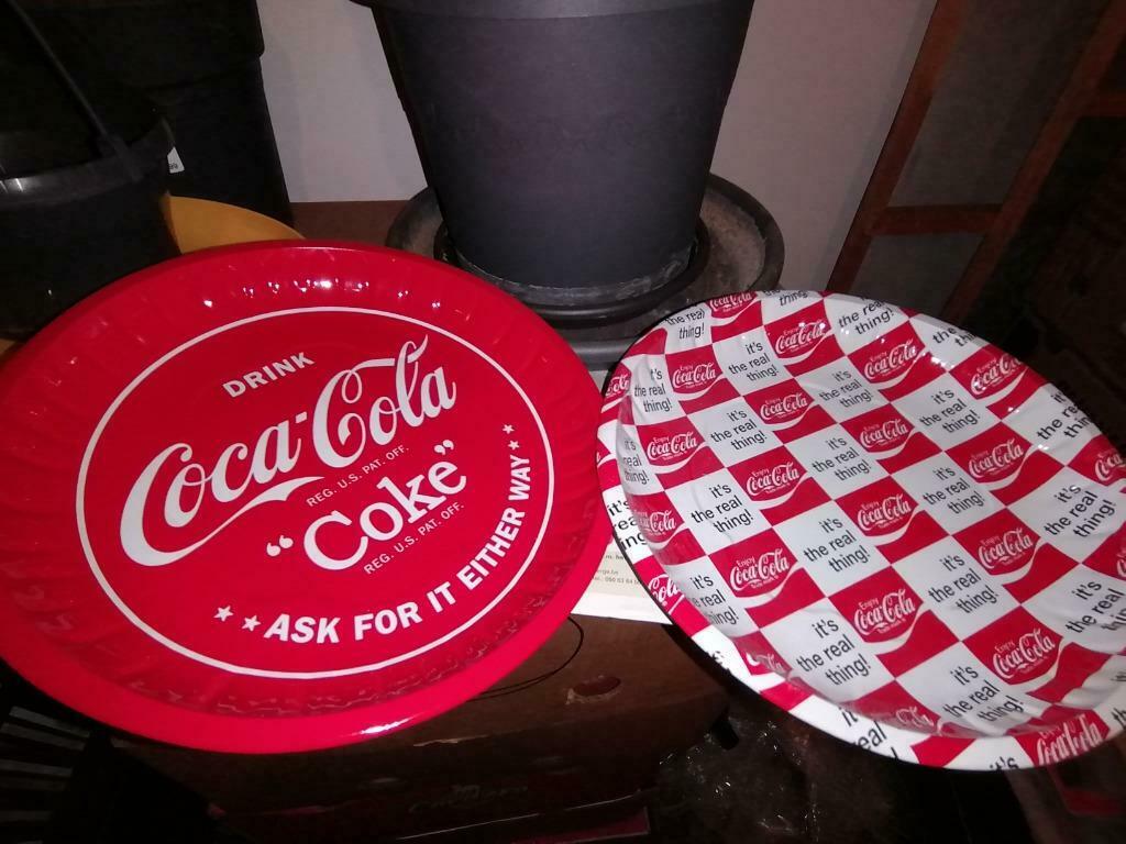 Coca Cola metalen bordjes, Envoi, Comme neuf