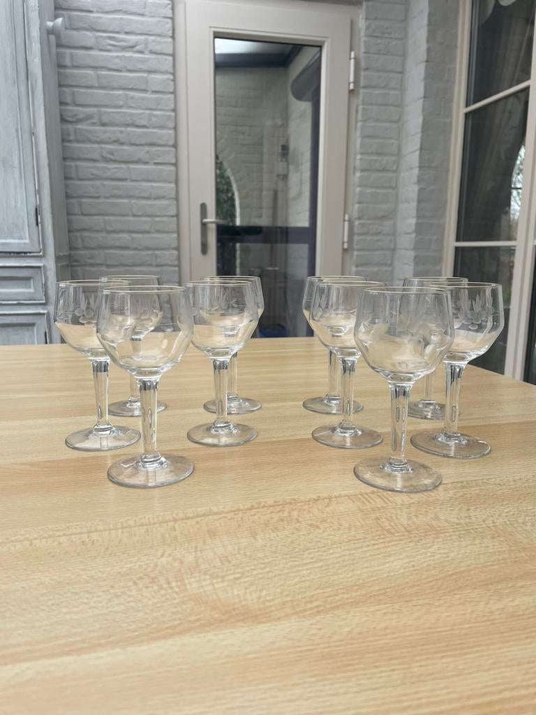 Antieke portoglazen, Verzamelen, Glas en Drinkglazen, Ophalen, Zo goed als nieuw