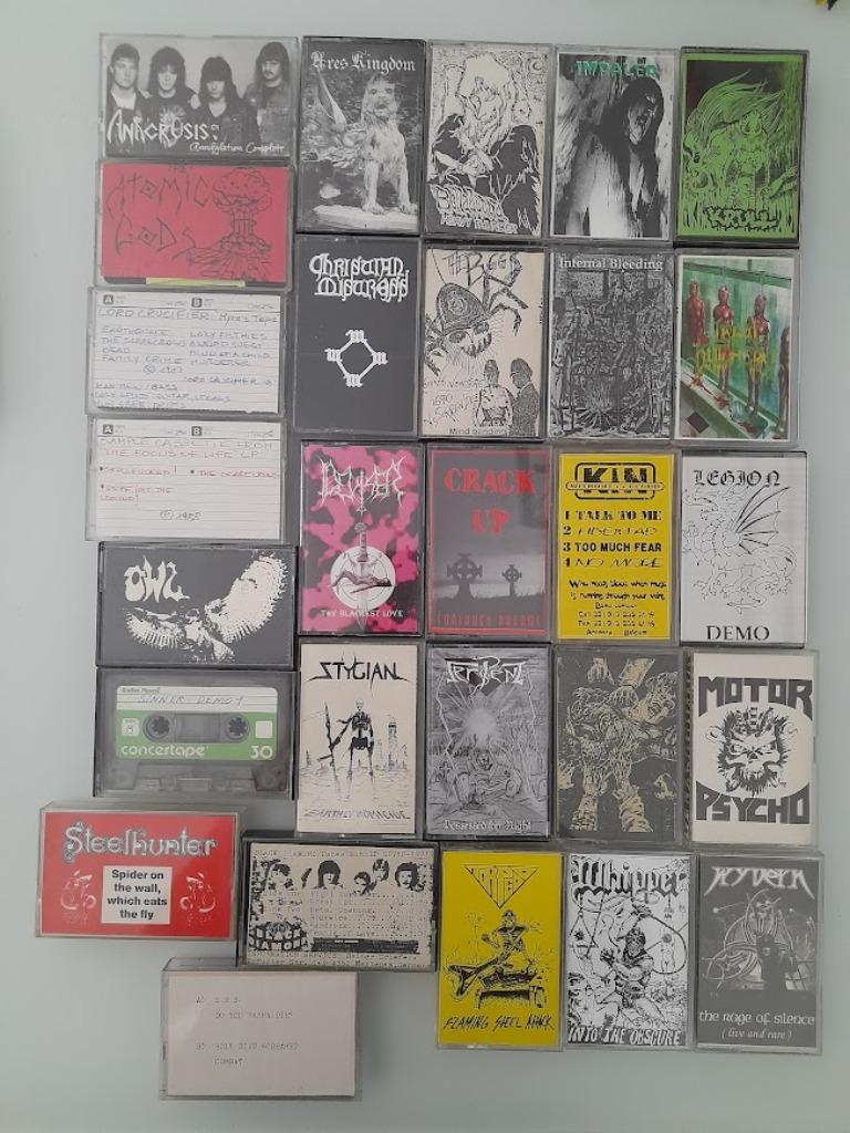 heavy metal demo's 80-90's death thrash UPDATE, Gebruikt, Verzenden, Origineel, Rock en Metal