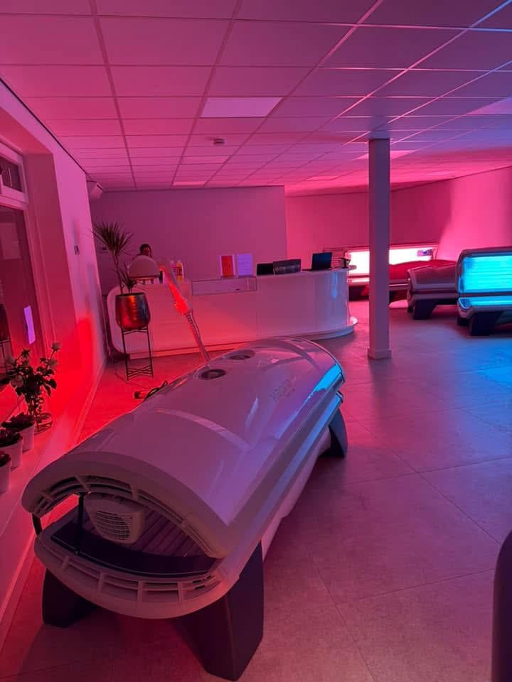 Hapro zonnebanken Als nieuw! Uv - Collatan (50 levering Be), Ophalen of Verzenden, Refurbished, Overige typen
