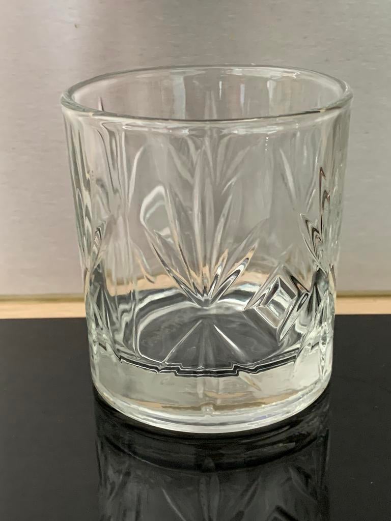 Kristal whiskey glazen/9cm, Verzamelen, Ophalen, Zo goed als nieuw