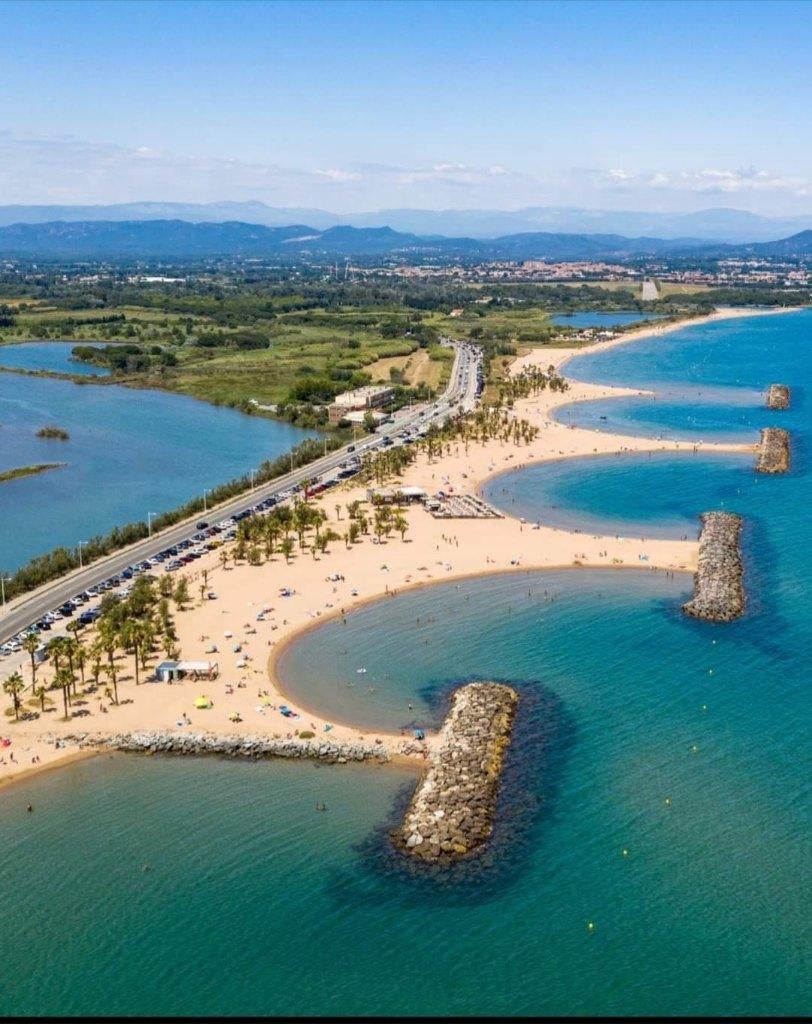 mobilhome sur la plage du sud de la France, Lave-vaisselle, Mer, Parc de loisirs