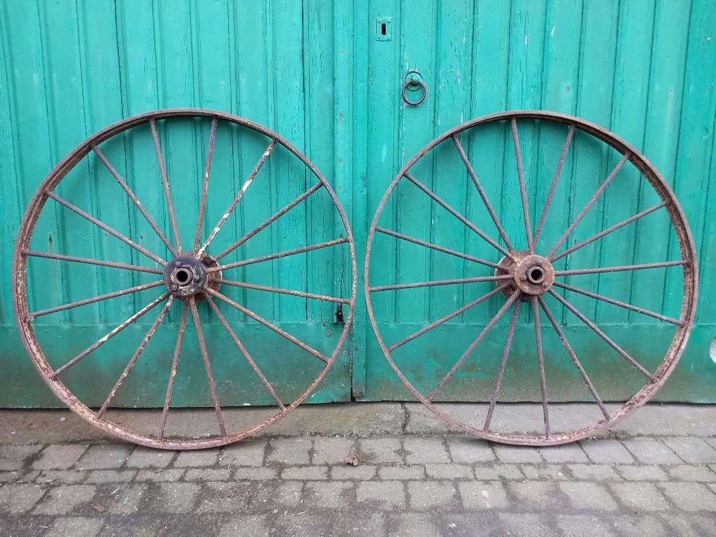 metalen wielen, Antiek en Kunst, Antiek | Gereedschap en Instrumenten, Ophalen