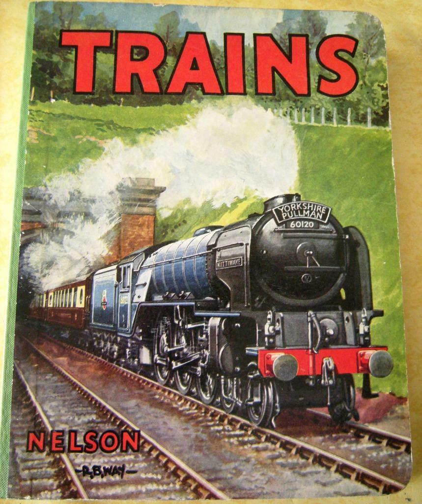 Trains  Nelson - R.B. Way - Livret cartonné pour enfants, Verzenden, Zo goed als nieuw, Trein, Boek of Tijdschrift