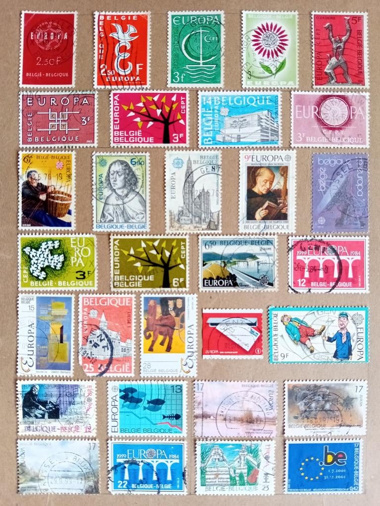 Postzegels, Ophalen, Europa