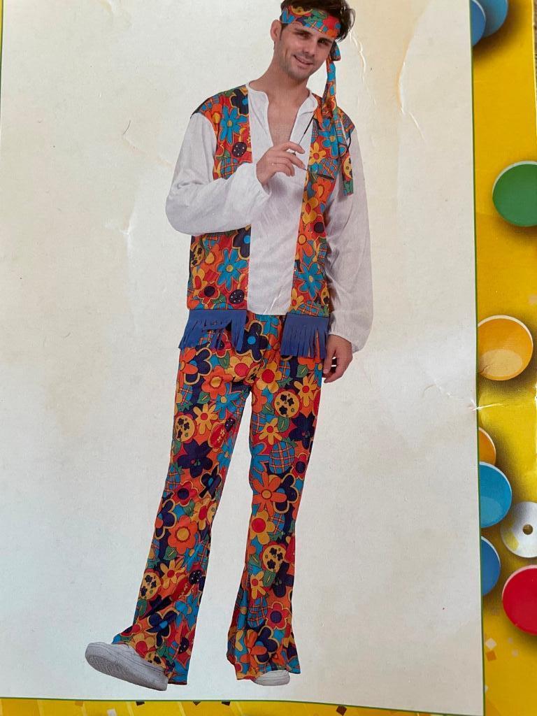 verkleedpak hippie pak XL, Ophalen of Verzenden, Nieuw, Maat 56/58 (XL)
