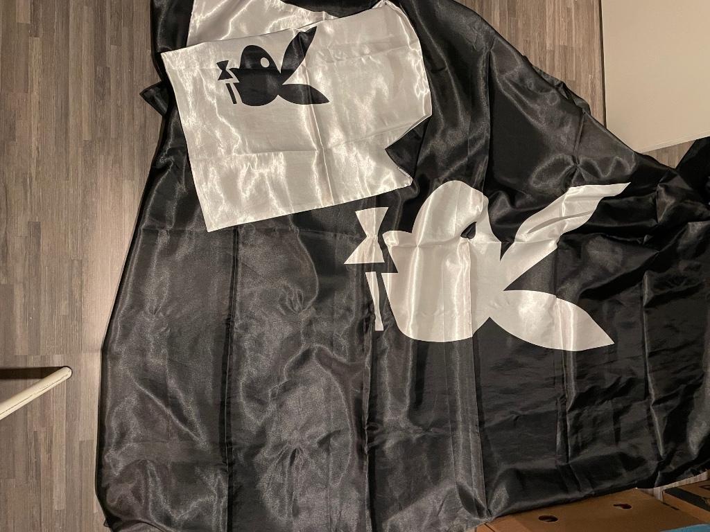 Dekbedovertrek satijn playboy, Gebruikt, Dekbedovertrek, Ophalen of Verzenden, Overige kleuren
