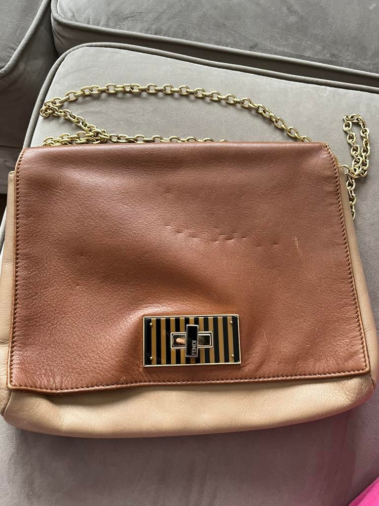 Sac femmes en cuir, Utilisé, Brun, Cuir