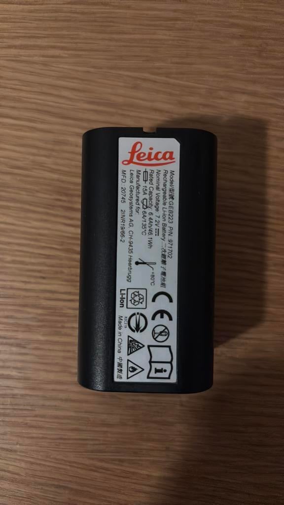Leica batterij GEB223, Audio, Tv en Foto, Accu's en Batterijen, Ophalen, Zo goed als nieuw