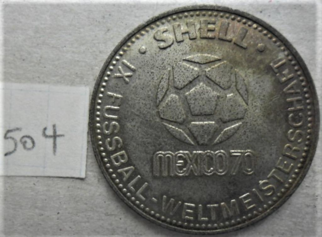Jeton shell Mexico 29,5mm Allemagne  HOTTGES HORST, Timbres & Monnaies, Pièces & Médailles, Enlèvement ou Envoi, Autres matériaux
