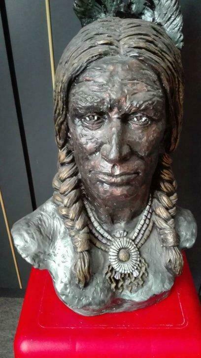 Indianenhoofd, Antiek en Kunst, Ophalen of Verzenden