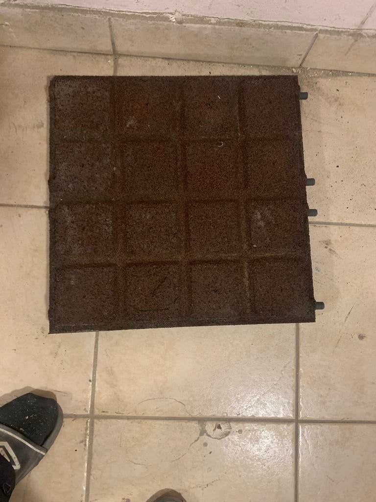 Rubberen tegel 7,5 x 50 x 50, Ophalen, Gebruikt