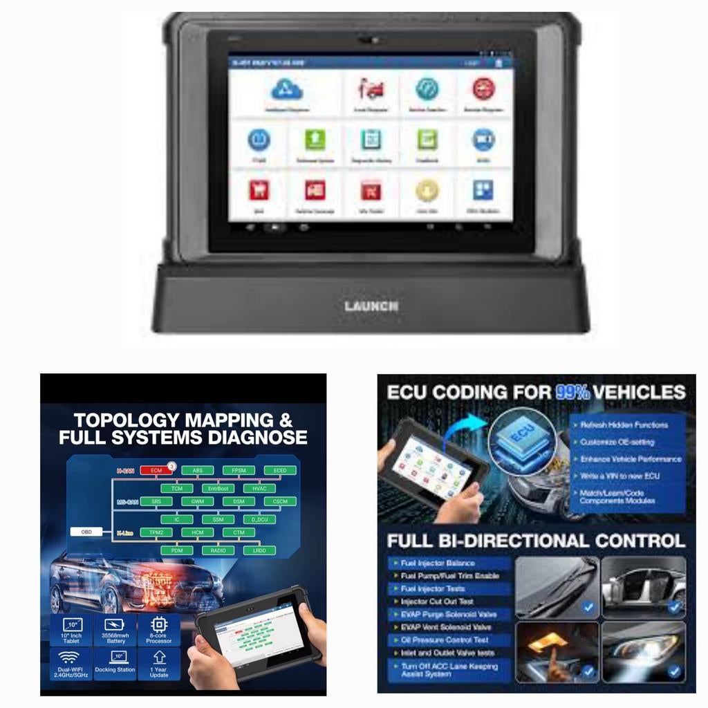 Launch X431 PAD V Elite Programmeren Ecu Coderen j2534 Doip, Auto diversen, Autogereedschap, Nieuw, Verzenden
