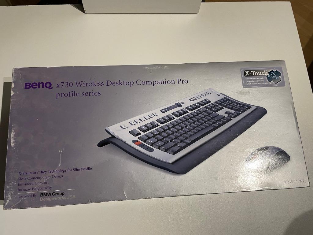 Clavier BenQ X730 RF sans fil disigned by bmw group, Neuf, Ergonomique, Azerty, Enlèvement