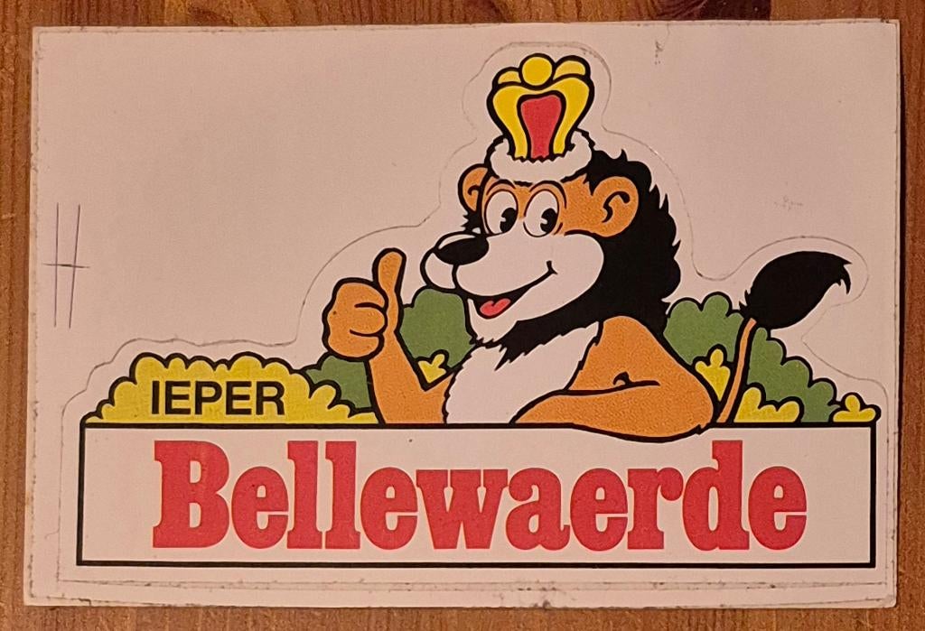 Paul Geerts sticker Bellewaerde Suske en Wiske, Verzamelen, Ophalen of Verzenden, Suske en Wiske, Zo goed als nieuw, Plaatje, Poster of Sticker