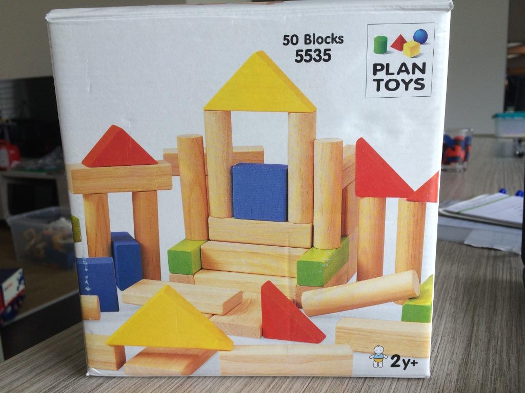 Plan Toys / Plantoys 5535 (50 blokken), Kinderen en Baby's, Ophalen of Verzenden, Zo goed als nieuw, Overige typen