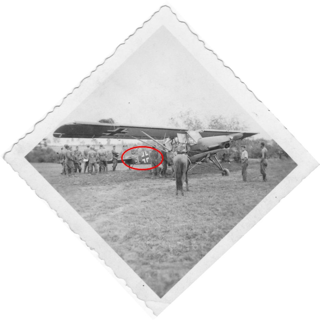 orig. foto - vliegtuig Fieseler Fi 156 Storch - Luftwaffe, Verzamelen, Verzenden, Luchtmacht, Foto of Poster