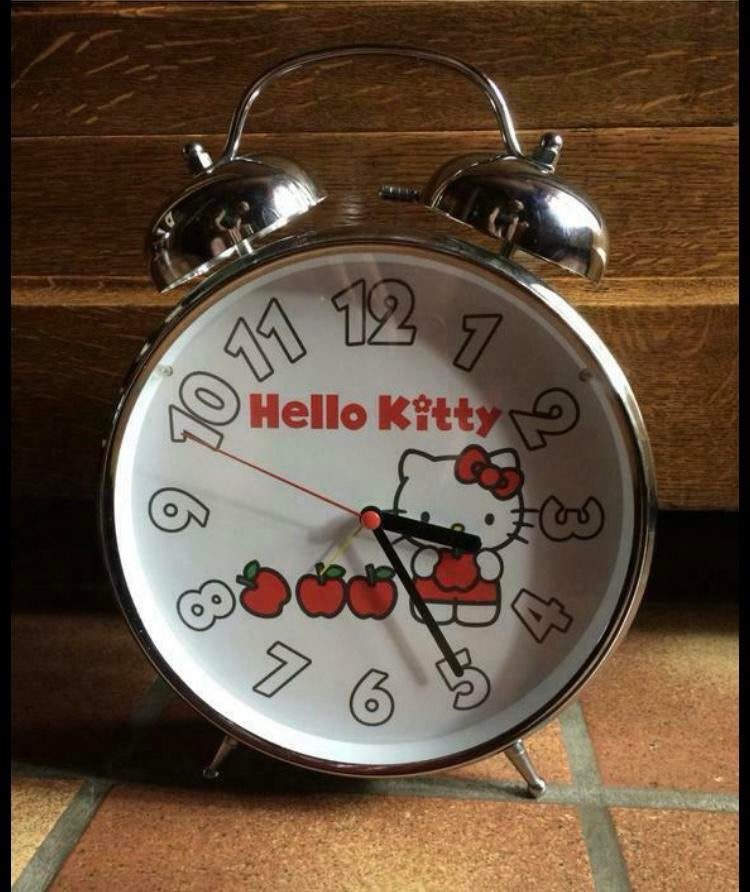 Super grand réveil Hello Kitty., Maison & Meubles, Enlèvement ou Envoi, Comme neuf, Réveil ou Horloge