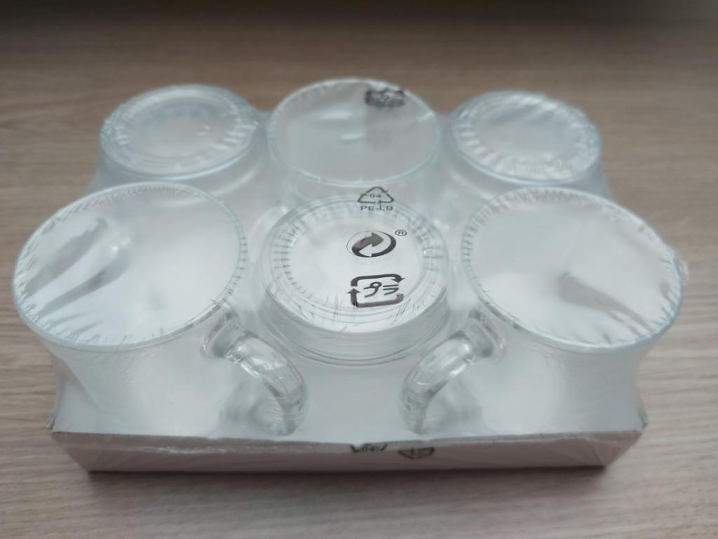 verpakte set van 6 theeglazen 25 cls, Huis en Inrichting, Ophalen of Verzenden, Nieuw, Glas, Glas of Glazen
