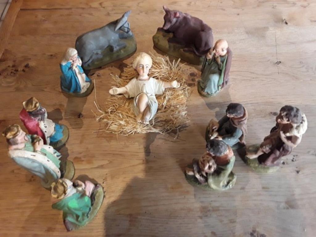 Originele, antieke kerstbeelden uit de jaren 1930, Diversen, Ophalen of Verzenden