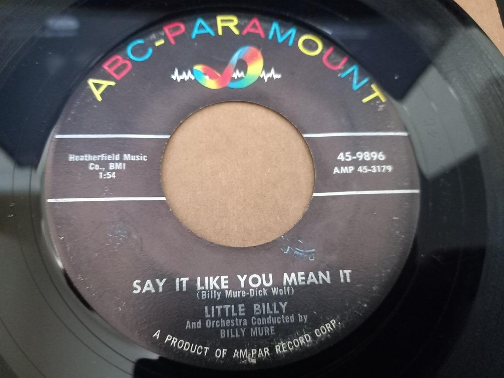 Little Billy –Say It Like You Mean It / I Found Me A Girl '7, Gebruikt, 7 inch, Single, Ophalen of Verzenden