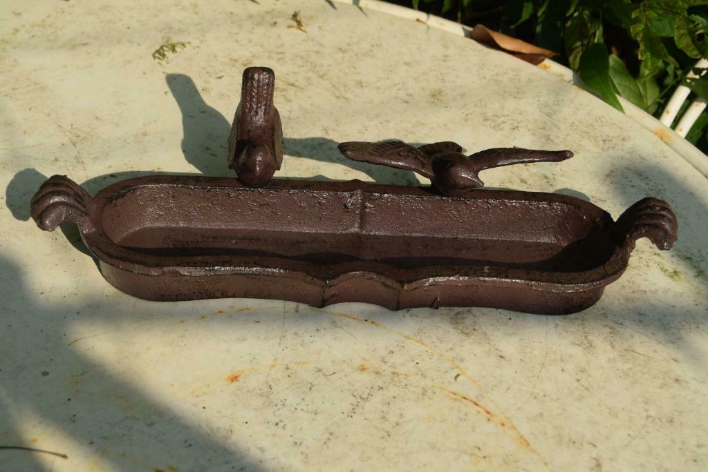 Bain d'oiseaux, mangeoire  en fonte patinée, Enlèvement ou Envoi, Neuf