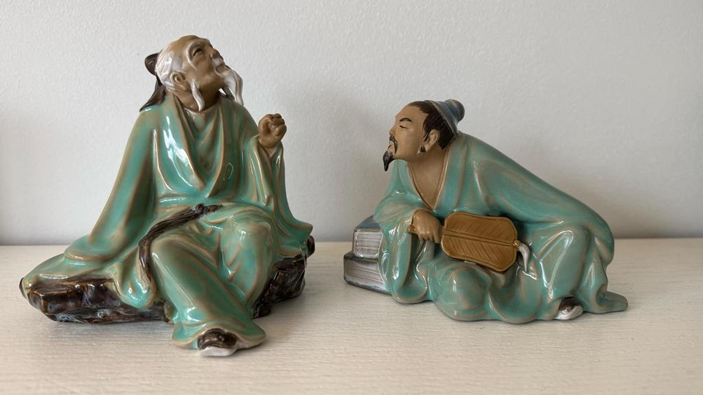 Chinese keramiek 2 beeldjes Shiwan, Ophalen of Verzenden