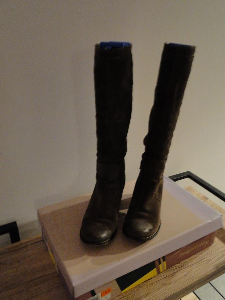 Bottes marron - pointure 39, Enlèvement ou Envoi, Brun, Porté, Bottes hautes