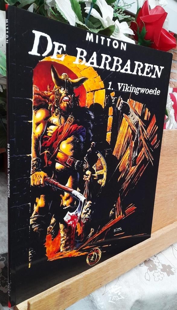 de barbaren  nr 1 vikingwoede  1ste druk 1996, Boeken, Stripverhalen, Mitton / Corteggiani, Verzenden, Eén stripboek, Zo goed als nieuw